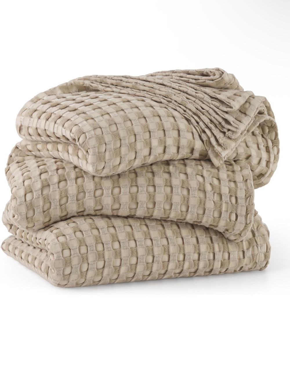 Bedsure Oversized King Bamboo Waffle Blanket